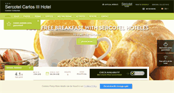 Desktop Screenshot of en.carlosiiihotel.com